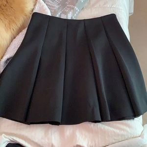 Topshop pleated A-line skater skirt